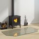 Vidaxl glasplaat openhaard zeshoekig 120x60 cm