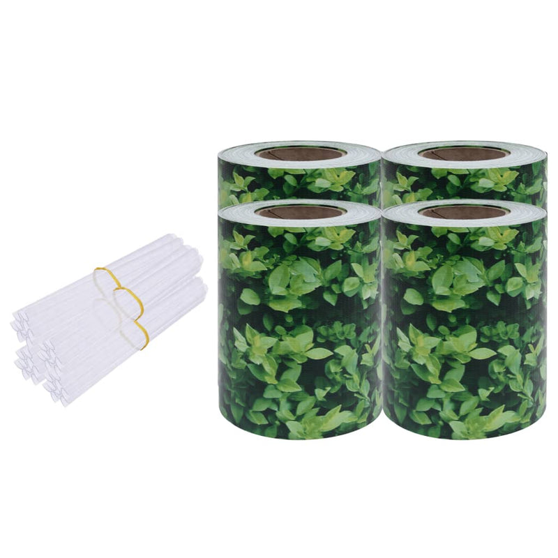 Load image into Gallery viewer, Vidaxl tuinschermen 4 st 35x0,19 m pvc groen
