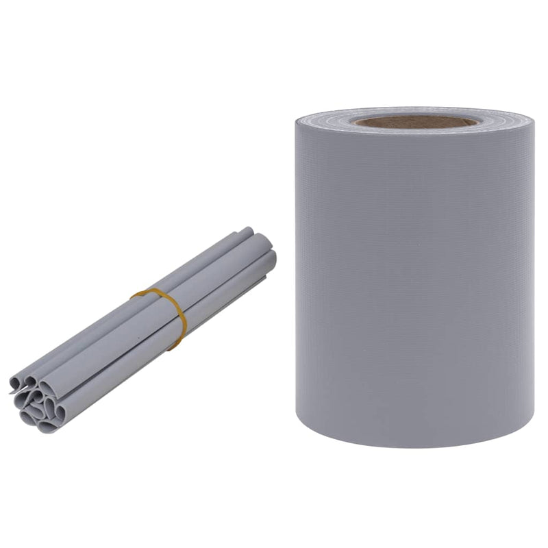 Load image into Gallery viewer, Vidaxl tuinschermen 4 st 35x0,19 m pvc mat lichtgrijs
