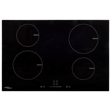 Vidaxl inductiekookplaat 4 zones aanraakbediening 7000 w 77 cm glas