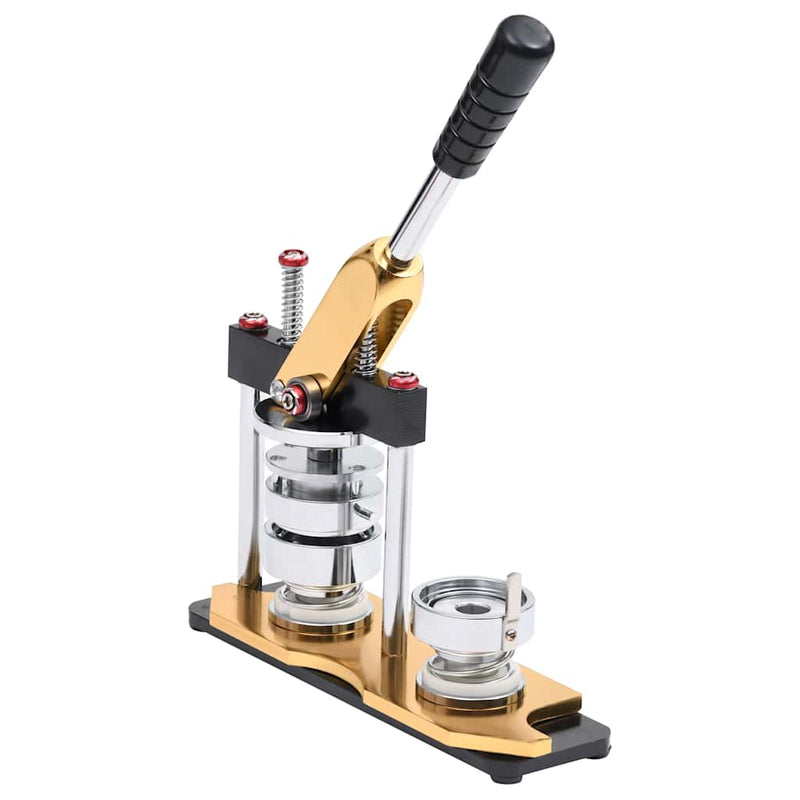 Load image into Gallery viewer, VidaXL Buttonmachine draaipunch met 500 st buttononderdelen 44 mm
