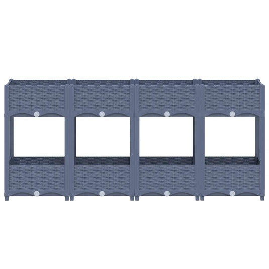 Vidaxl plantenbak verhoogd 160x40x71 cm polypropyleen