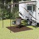 Vidaxl tenttapijt 250x250 cm bruin
