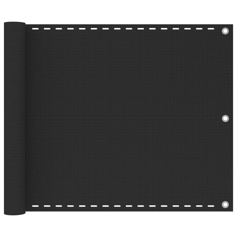 Load image into Gallery viewer, Vidaxl balkonscherm 75x500 cm hdpe antracietkleurig
