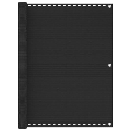 Vidaxl balkonscherm 120x500 cm hdpe antracietkleurig