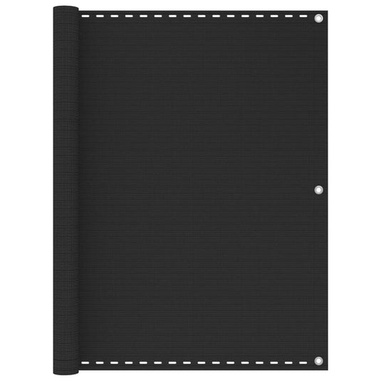 Vidaxl balkonscherm 120x600 cm hdpe antracietkleurig