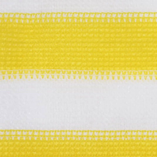 VidaXL Balkonscherm 75x300 cm HDPE geel en wit