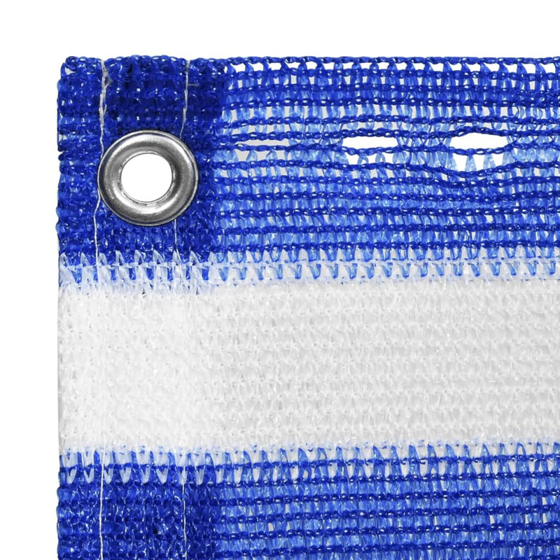 Load image into Gallery viewer, Vidaxl balkonscherm 120x300 cm hdpe blauw en wit
