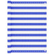 Vidaxl balkonscherm 120x500 cm hdpe blauw en wit