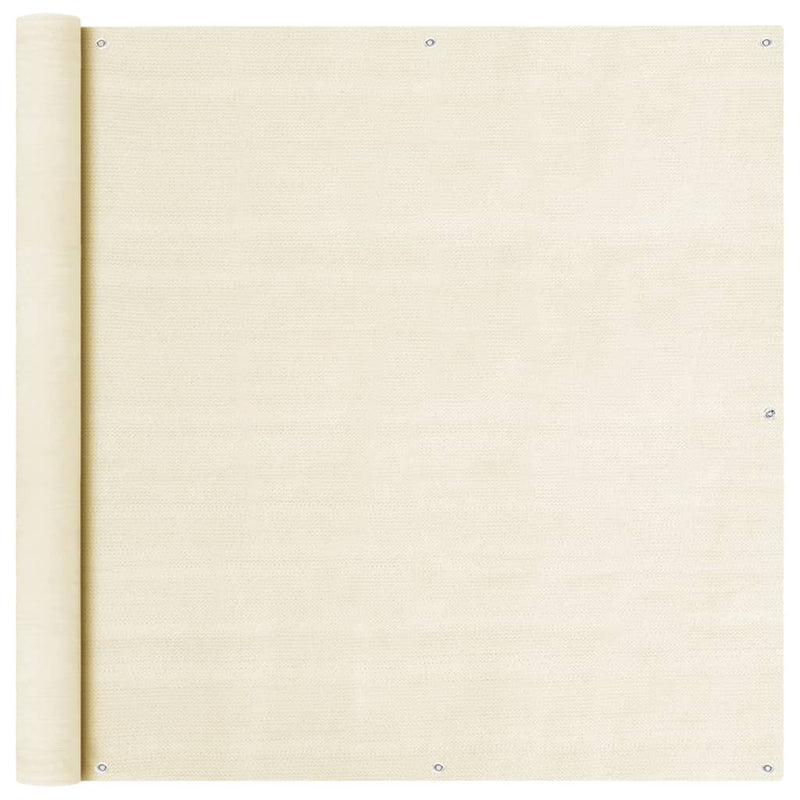 Load image into Gallery viewer, Vidaxl balkonscherm 120x600 cm hdpe crèmekleurig
