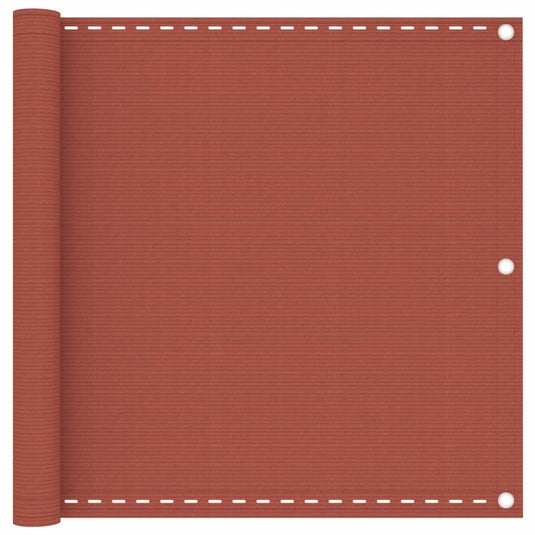 Vidaxl balkonscherm 90x300 cm hdpe terracottakleurig