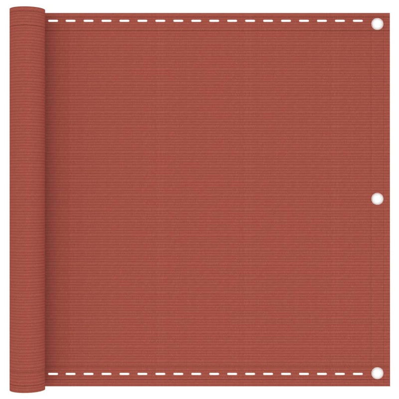 Load image into Gallery viewer, Vidaxl balkonscherm 90x400 cm hdpe terracottakleurig
