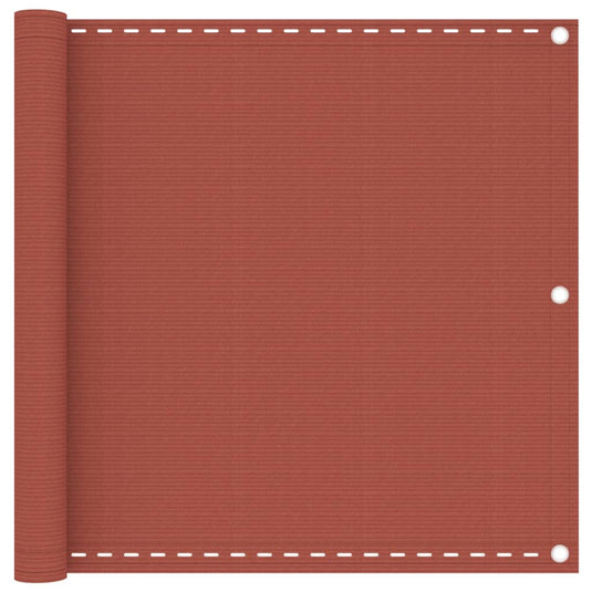 Vidaxl balkonscherm 90x400 cm hdpe terracottakleurig