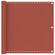 Vidaxl balkonscherm 90x600 cm hdpe terracottakleurig