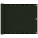 Vidaxl balkonscherm 75x500 cm hdpe donkergroen