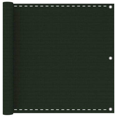 Vidaxl balkonscherm 90x400 cm hdpe donkergroen