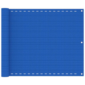 VidaXL Balkonscherm 75x600 cm HDPE blauw