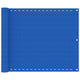VidaXL Balkonscherm 75x600 cm HDPE blauw