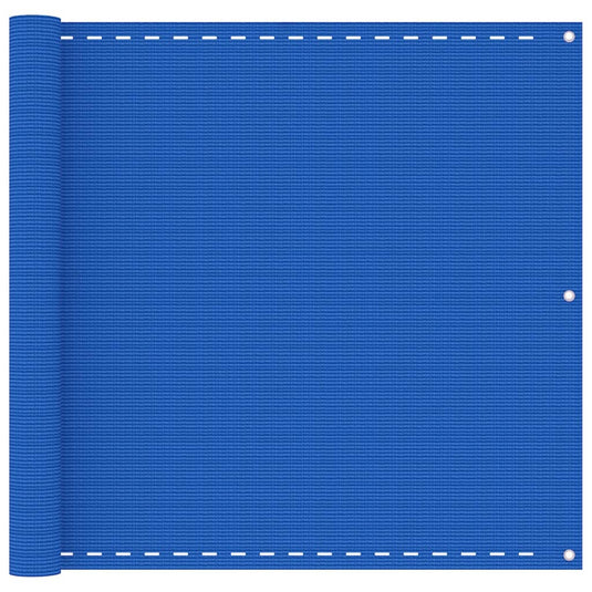 Vidaxl balkonscherm 90x600 cm hdpe blauw