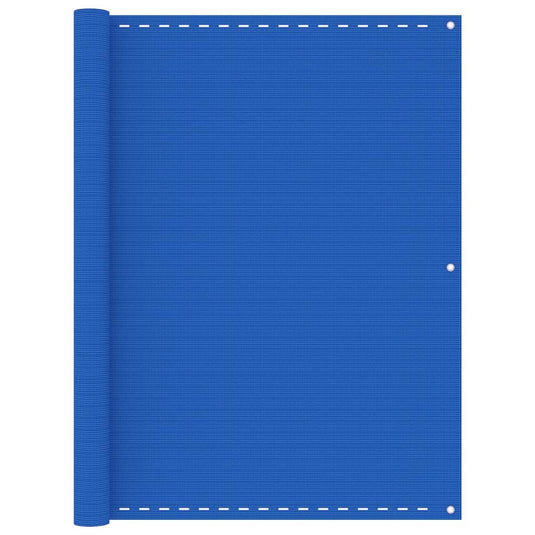 Vidaxl balkonscherm 120x500 cm hdpe blauw