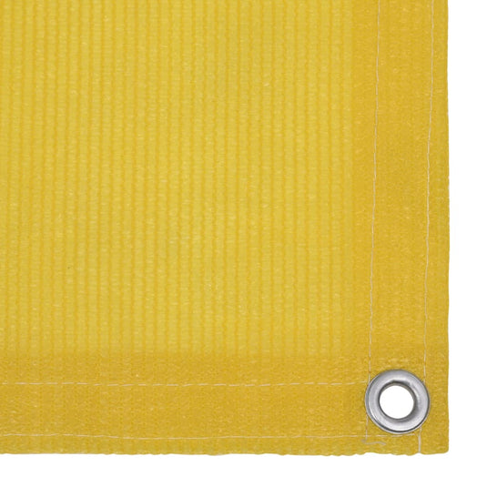 Vidaxl balkonscherm 75x300 cm hdpe geel