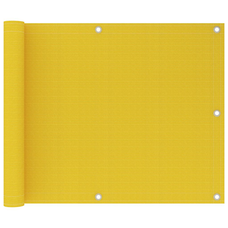 Load image into Gallery viewer, Vidaxl balkonscherm 75x600 cm hdpe geel
