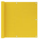 Vidaxl balkonscherm 90x500 cm hdpe geel