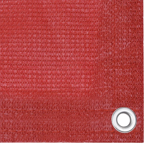Vidaxl balkonscherm 75x600 cm hdpe rood