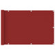 Vidaxl balkonscherm 90x400 cm hdpe rood