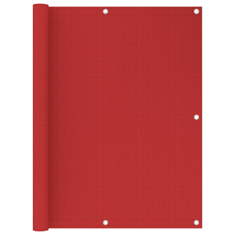 Load image into Gallery viewer, Vidaxl balkonscherm 120x400 cm hdpe rood
