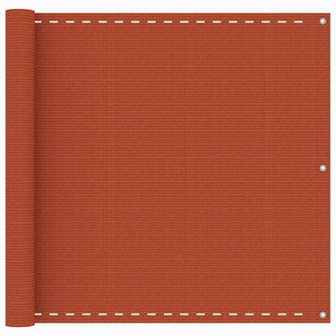 Vidaxl balkonscherm 90x400 cm hdpe oranje