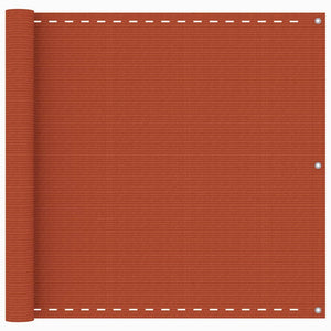 Vidaxl balkonscherm 90x500 cm hdpe oranje
