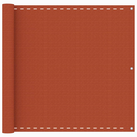 Vidaxl balkonscherm 90x500 cm hdpe oranje