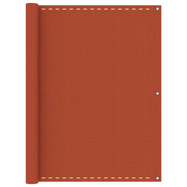 Vidaxl balkonscherm 120x500 cm hdpe oranje