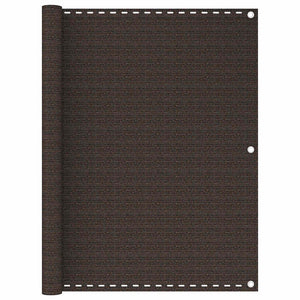Vidaxl balkonscherm 120x400 cm hdpe bruin