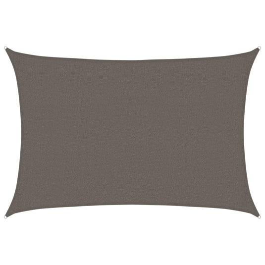 Vidaxl zonnezeil 160 g m² 2,5x4 m hdpe antracietkleurig