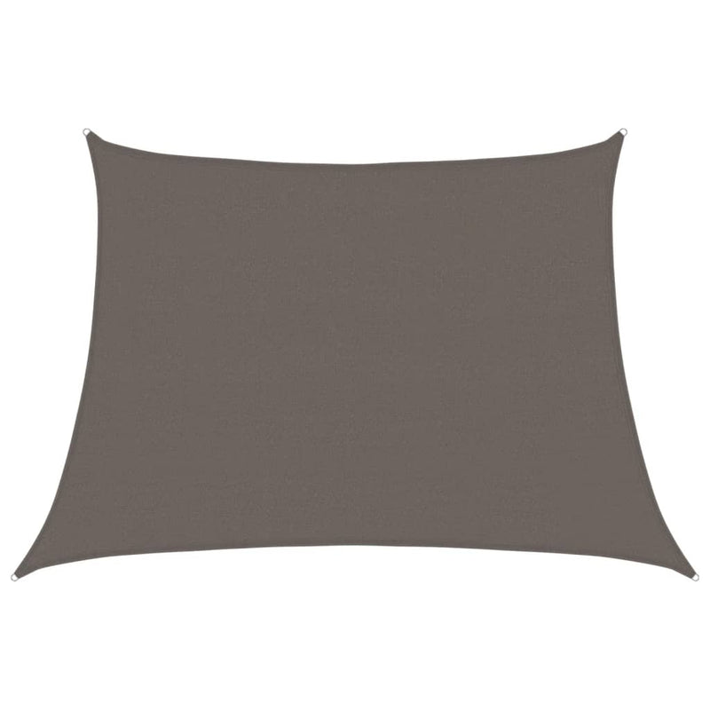 Afbeelding laden in galerijviewer, Vidaxl zonnezeil 160 g m² 4 5x3 m hdpe antracietkleurig
