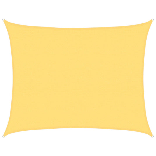 Vidaxl zonnezeil 160 g m² 6x8 m hdpe beige