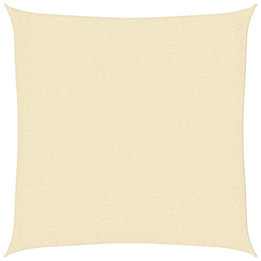 Vidaxl zonnezeil 160 g m² 3x3 m hdpe crèmekleurig