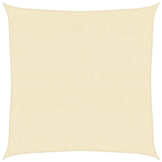 Vidaxl zonnezeil 160 g m² 4x4 m hdpe crèmekleurig