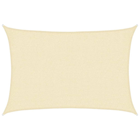 Vidaxl zonnezeil 160 g m² 2x2,5 m hdpe crèmekleurig