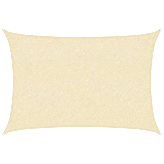 Vidaxl zonnezeil 160 g m² 2x3 m hdpe crèmekleurig
