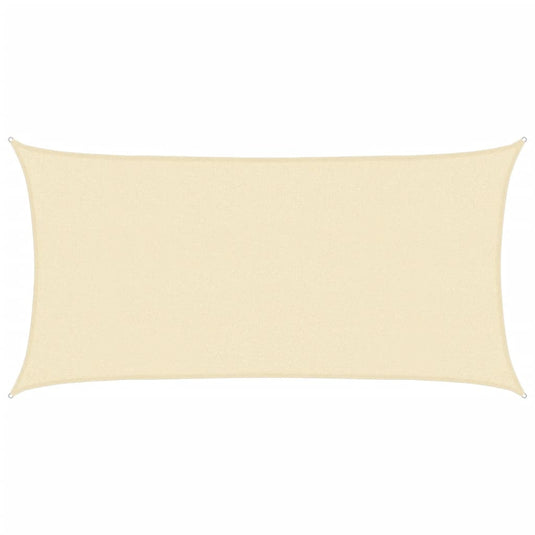 Vidaxl zonnezeil 160 g m² 2x3,5 m hdpe crèmekleurig