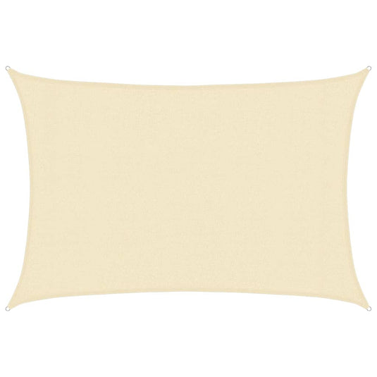 Vidaxl zonnezeil 160 g m² 3x4,5 m hdpe crèmekleurig