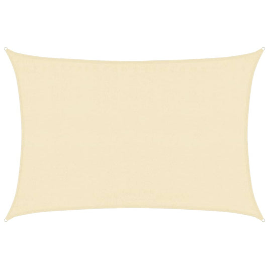 Vidaxl zonnezeil 160 g m² 3,5x4,5 m hdpe crèmekleurig