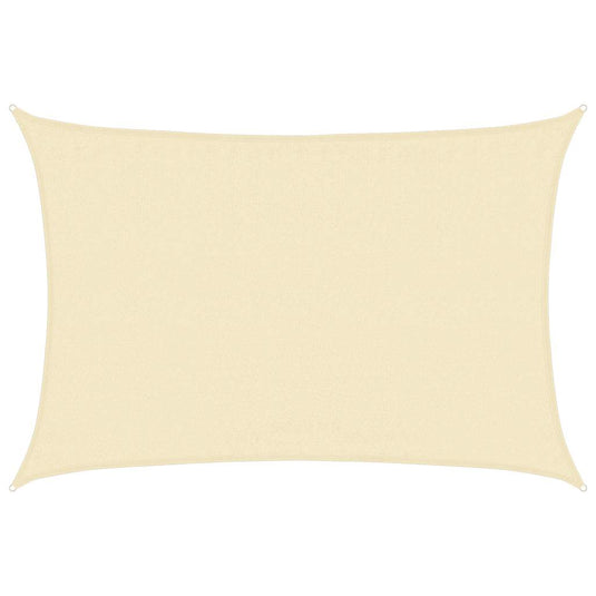 Vidaxl zonnezeil 160 g m² 3,5x5 m hdpe crèmekleurig