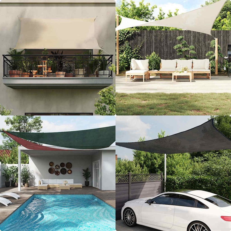 Load image into Gallery viewer, Vidaxl zonnezeil 160 g m² 5x7 m hdpe crèmekleurig

