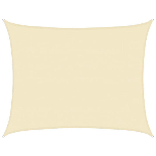 Vidaxl zonnezeil 160 g m² 6x7 m hdpe crèmekleurig