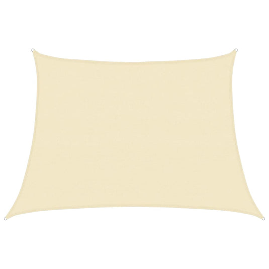 Vidaxl zonnezeil 160 g m² 4 5x3 m hdpe crèmekleurig