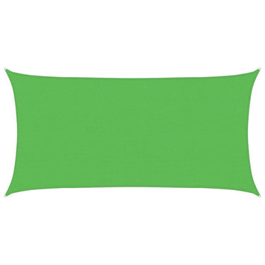 Vidaxl zonnezeil rechthoekig 160 g m² 2,5x5 m hdpe lichtgroen